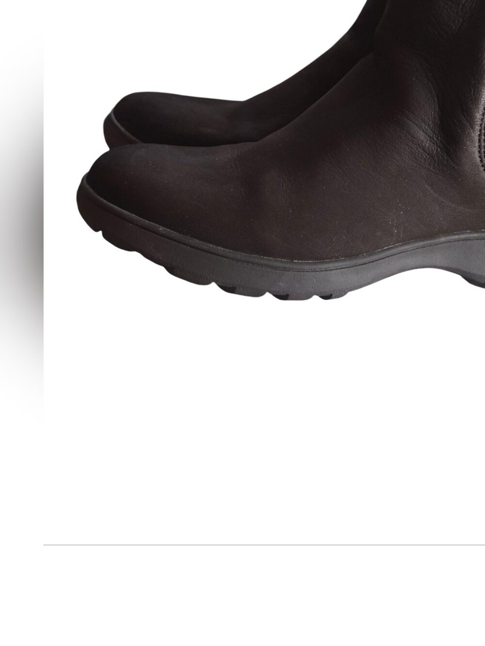 Vionic Brown Chelsea Slip-On Ankle Boots Suede Water Resistant Walking Casual - Picture 7 of 9